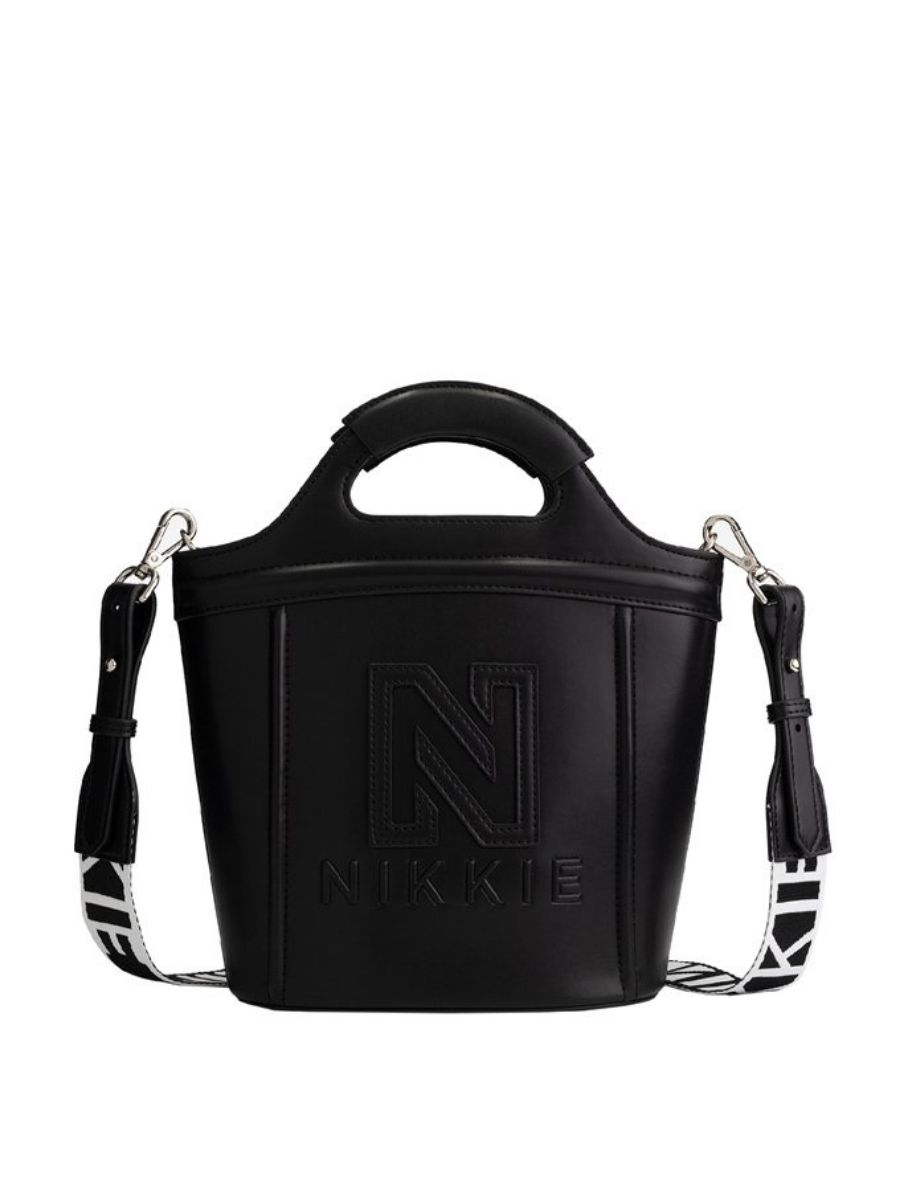 Nikkie By Nikkie Plessen Polly Rubber Bag Black - €135.00