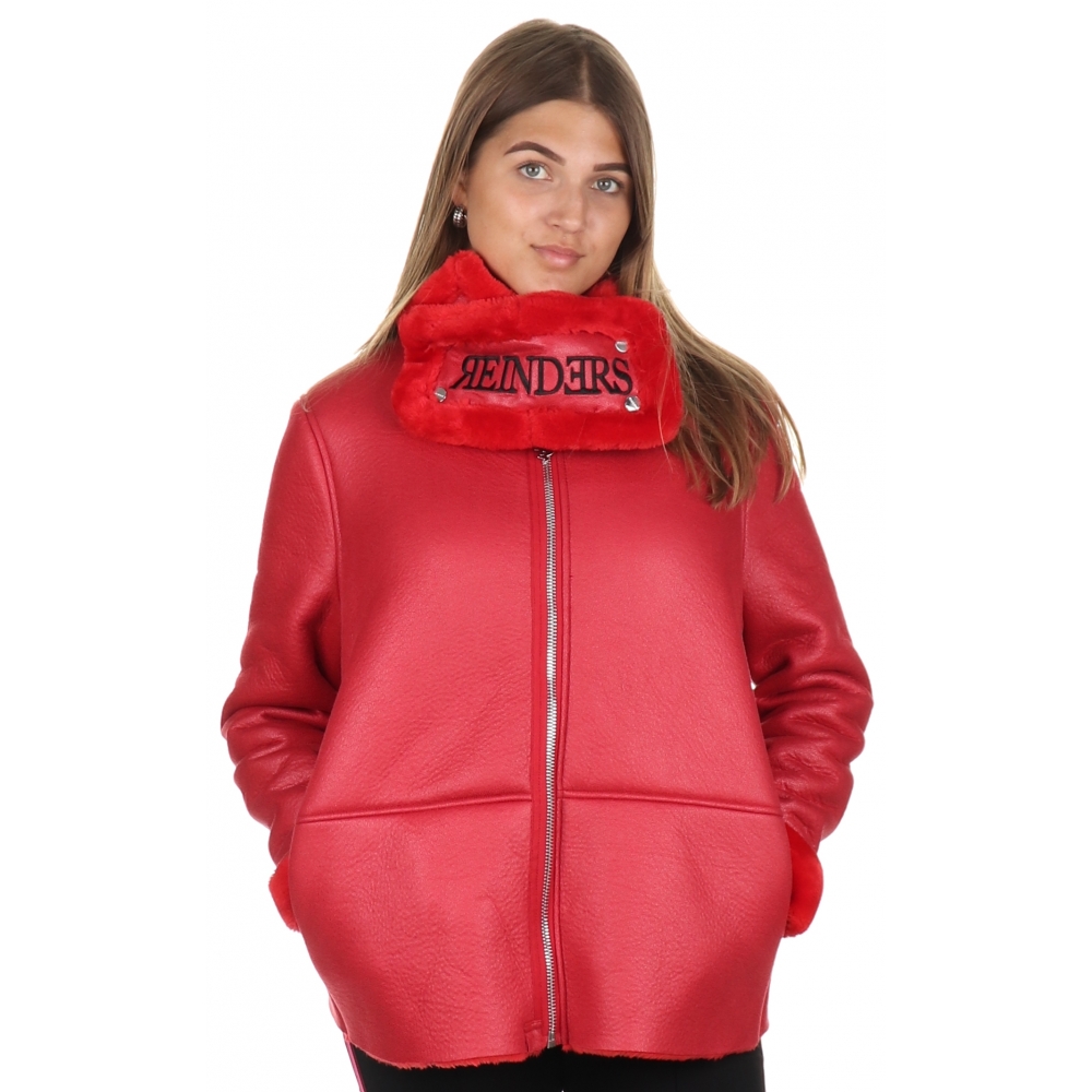 Reinders Lammy coat Bloody red - €68.99