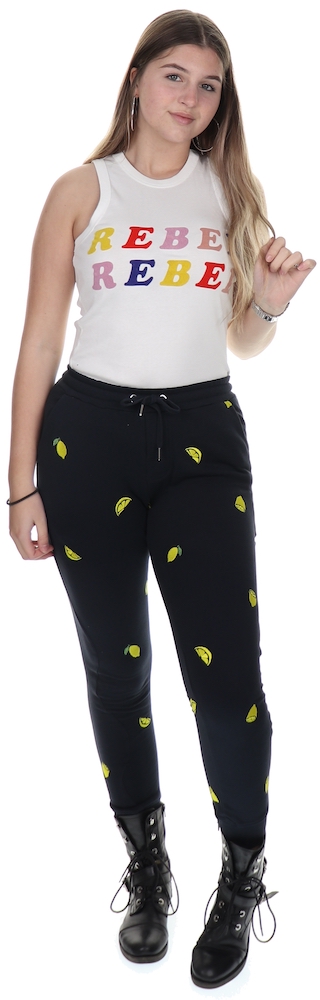 Zoe Karssen Joggingbroek Lemons All Over Blue - €41.99