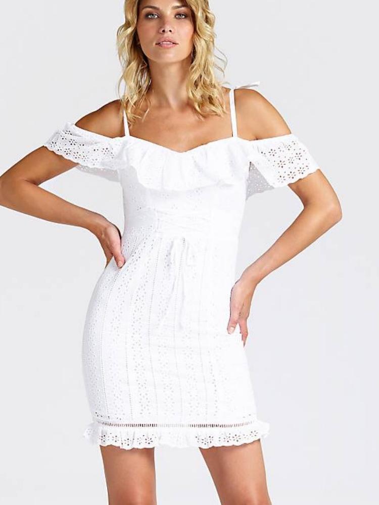 Guess Jurk Ysabel White - €35.99