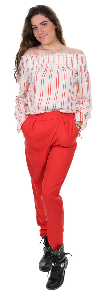 JoshV Pants Parice Lipstick Red - €29.99