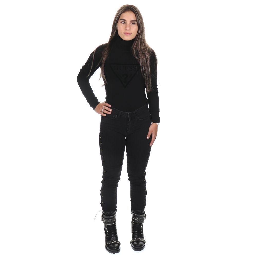 Nikkie By Nikkie Plessen Betty Lace-Up Skinny Black - €38.99