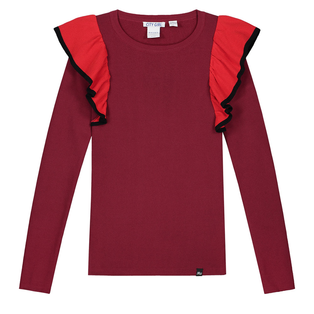 Nik & Nik Jolie Alexa Top Deep Red - €20.99