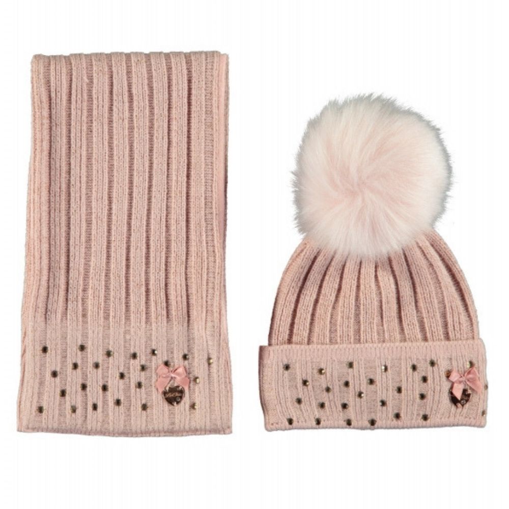 Le Chic Baby Hat & Scarf Victorian Pink - €8.69