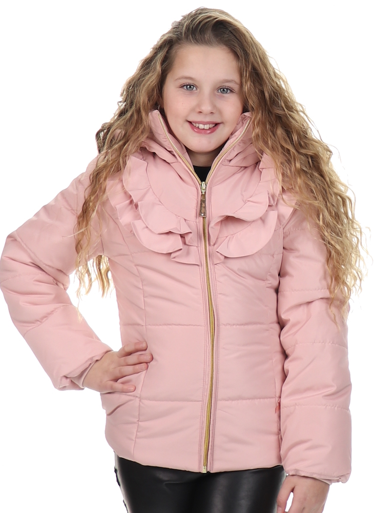 Le Chic Coat With Ruffle-inserts Victorian Pink - €23.69