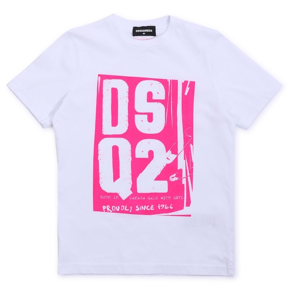 DSQUARED2 Tshirt White Pink - €28.19