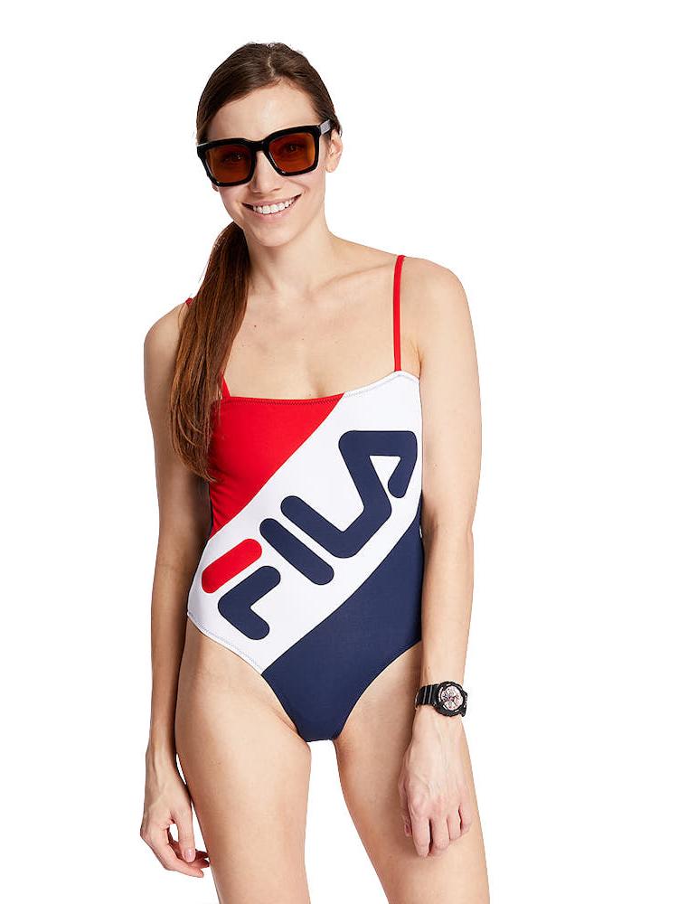 FILA Women Mei Swim Suit True Red-black Iris-bright White - €16.50