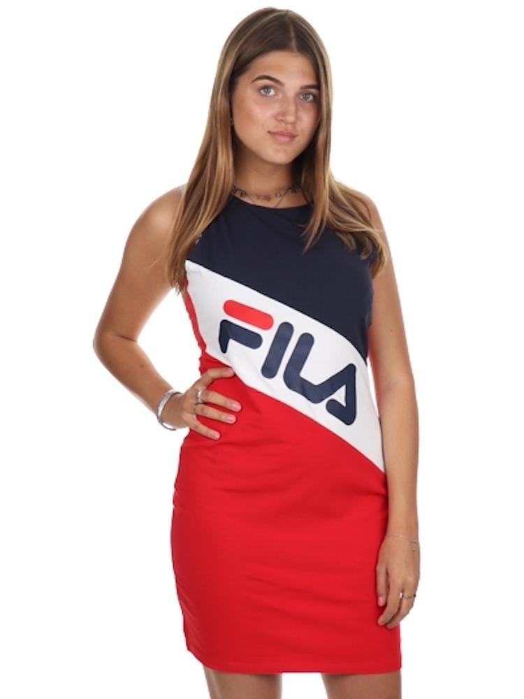 FILA Women Mekky Beach Dress True Red-black Iris-bright White - €16.50