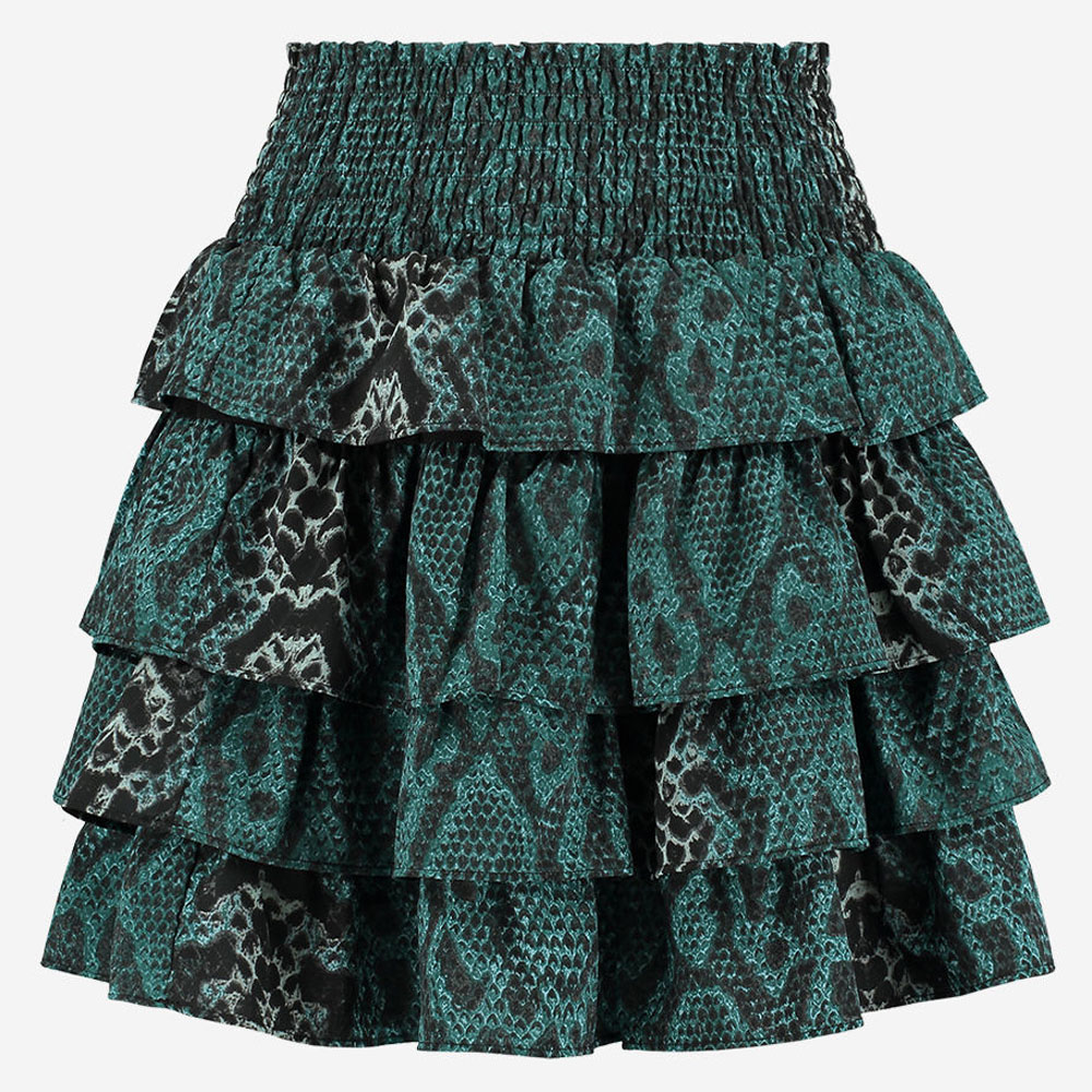 Nikkie By Nikkie Plessen Skirt with ruffles and snake print - €30.00