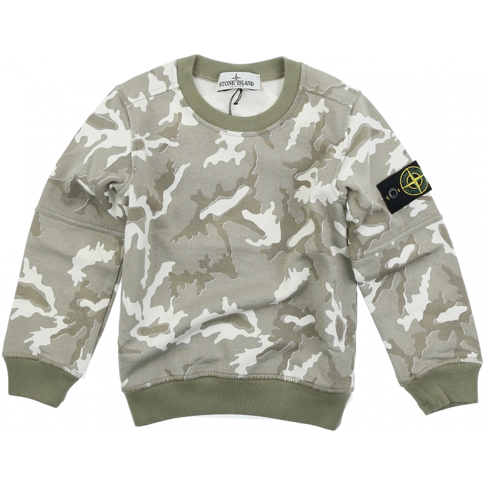 Stone Island Sweater Camouflage Army Green - €34.19