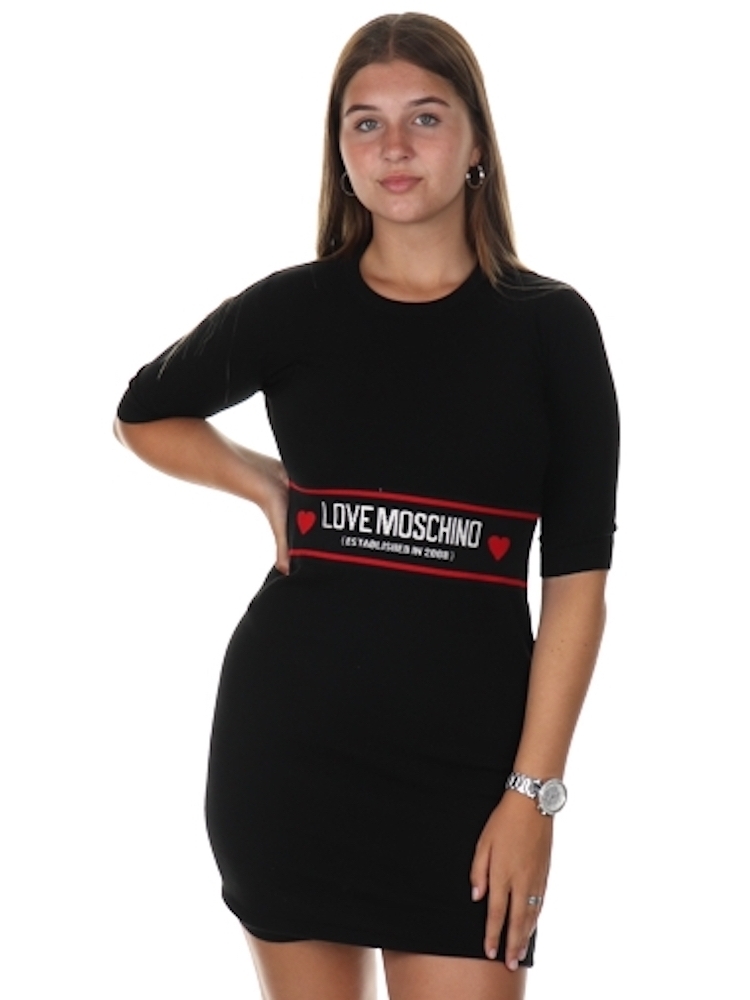 Love Moschino Dress Knit Love Black - €98.85