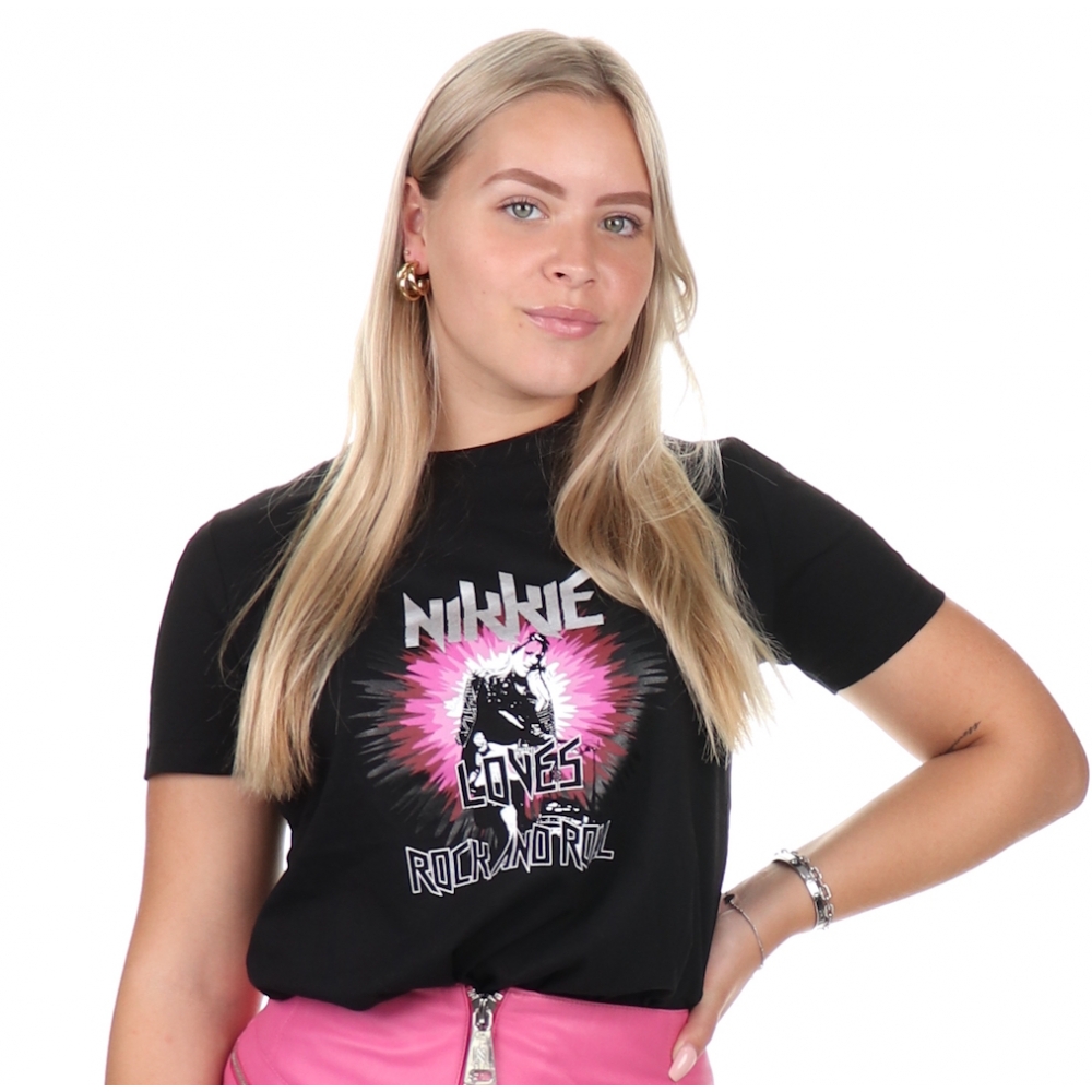 Nikkie By Nikkie Plessen Rock & Roll T-Shirt Black - €17.99