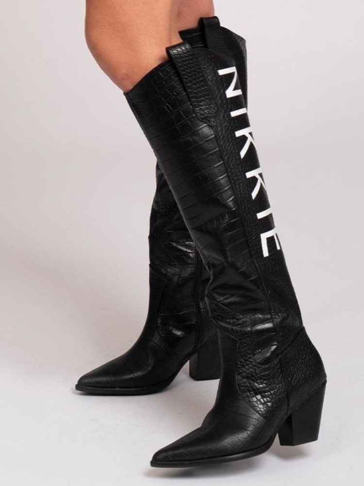Nikkie By Nikkie Plessen Djana Western Boots Black - €86.99