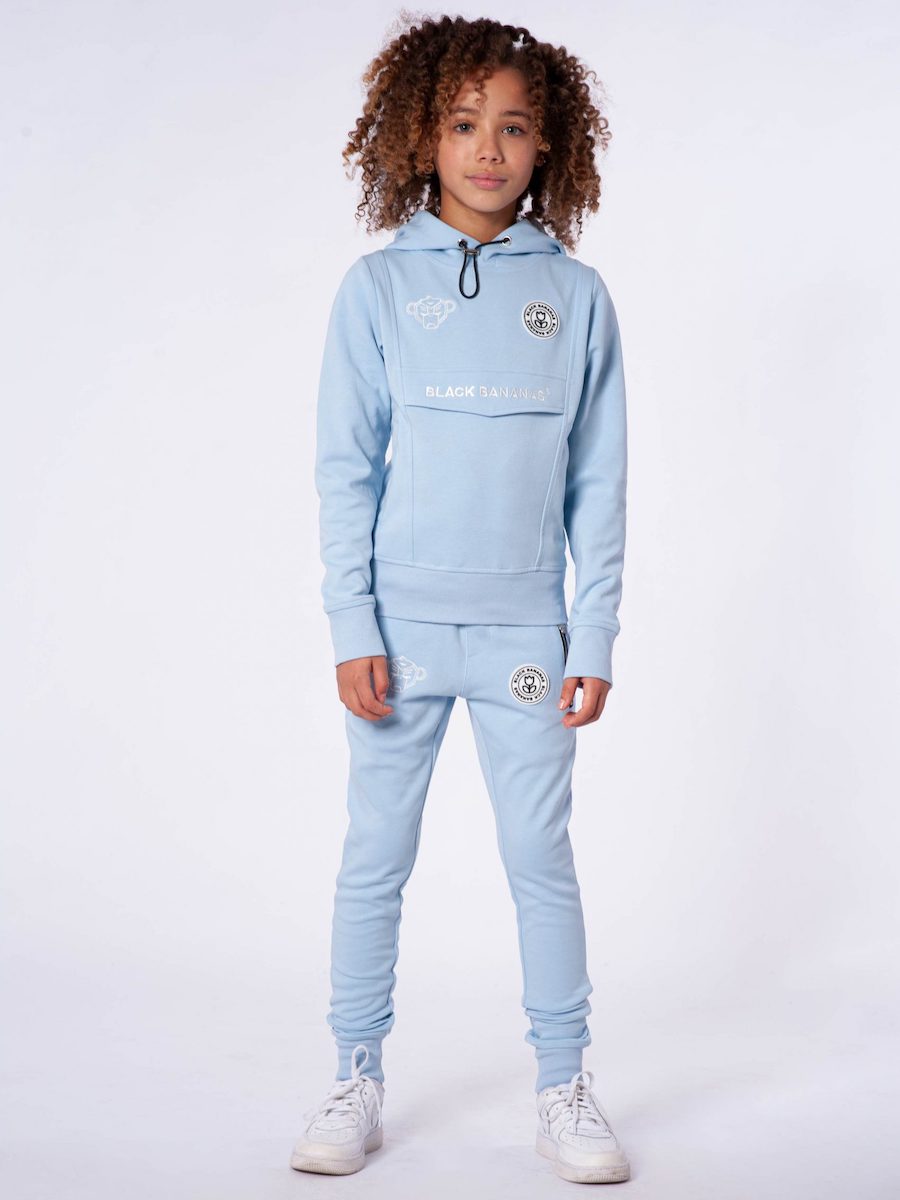 Black Bananas Jr Girls Anorak Tracksuit Light Blue - €51.98