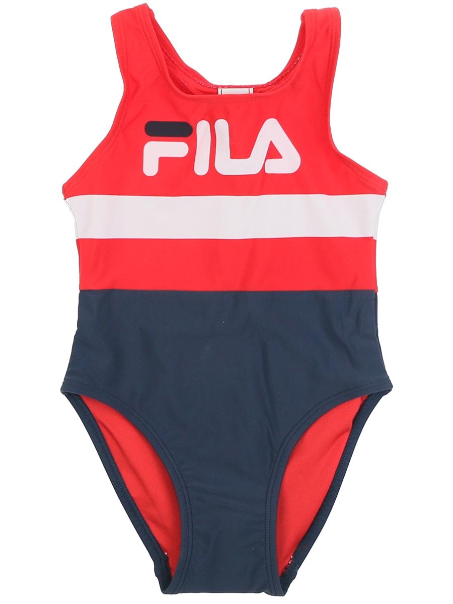 FILA Kids Girls Marie Swimsuit Black Iris-true Red-bright White - €16.00