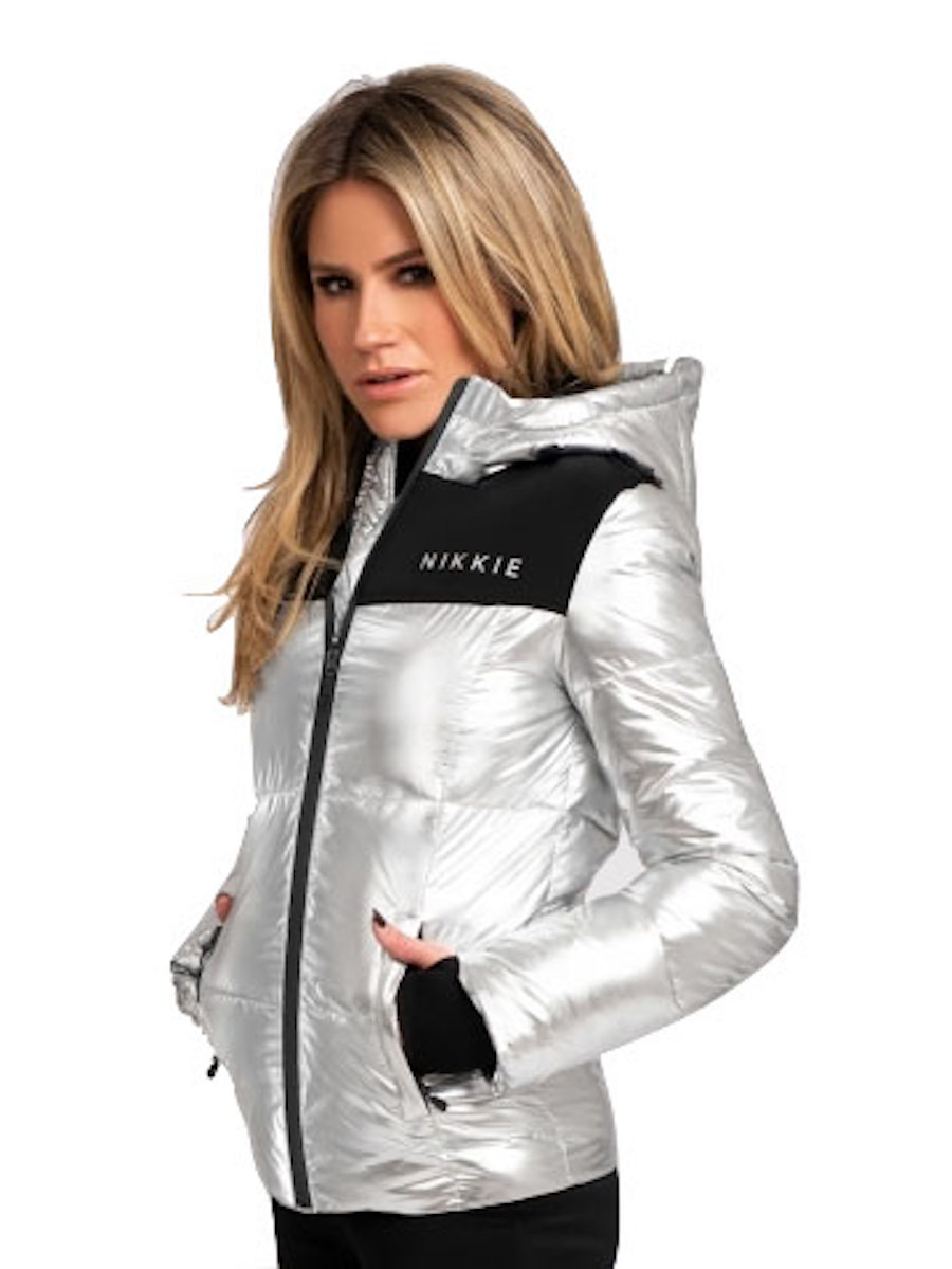 Nikkie By Nikkie Plessen Logo Silver Ski Jacket Silver - €115.98