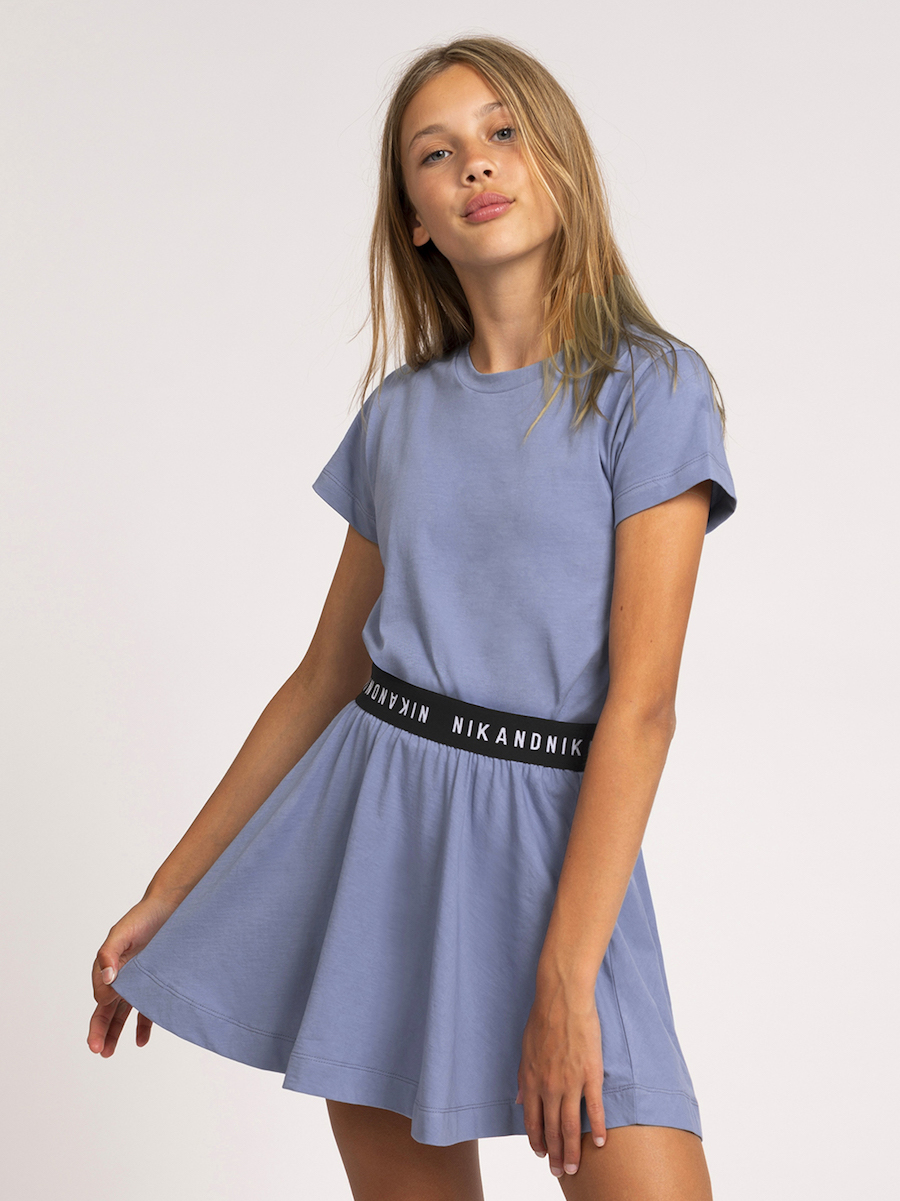 Nik & Nik Adelia Dress Vintage Blue - €18.80