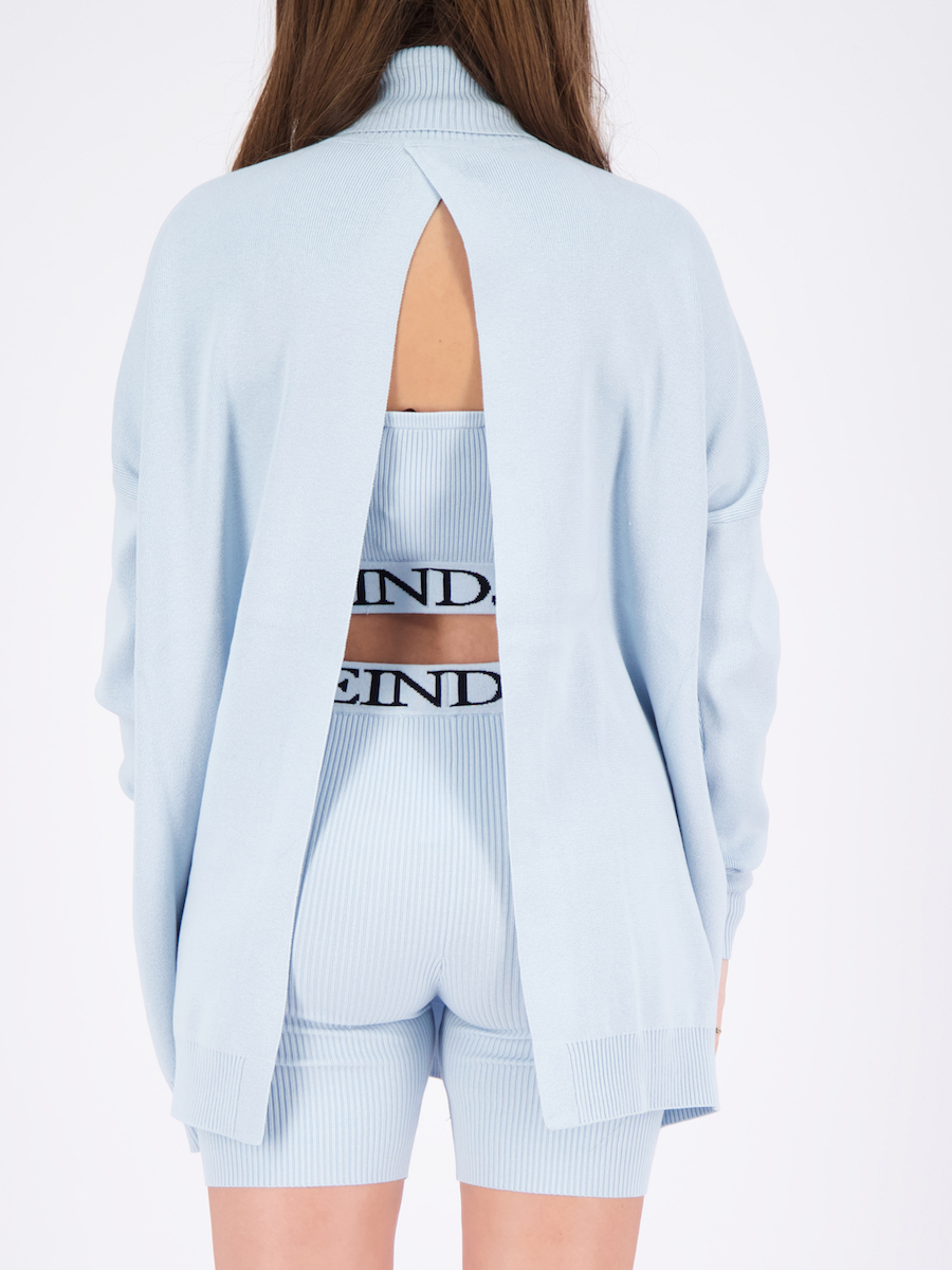 Reinders Sweater Open Back Baby Blue - €48.00