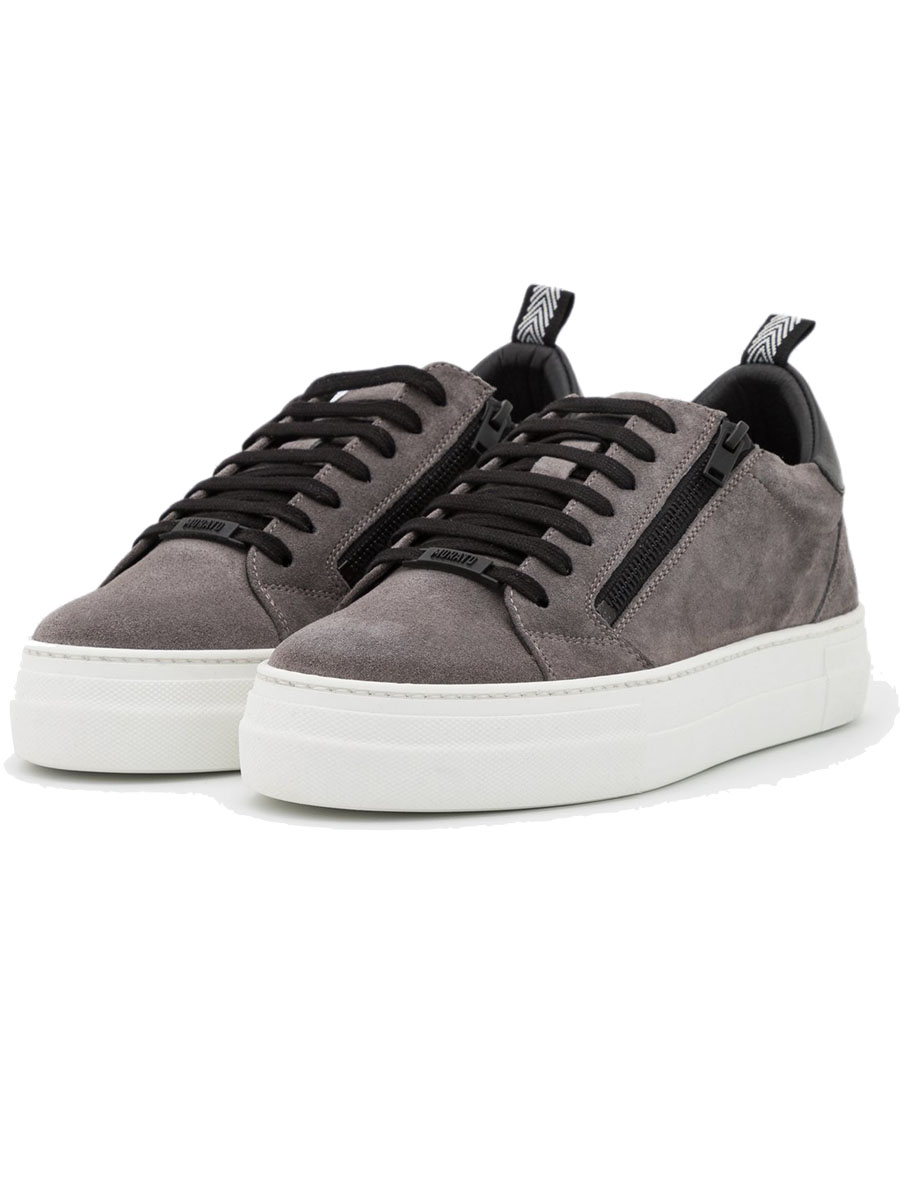 Antony Morato Sneaker Zipper Lace Up In Suede And Platform Sole Grijs -  €59.60