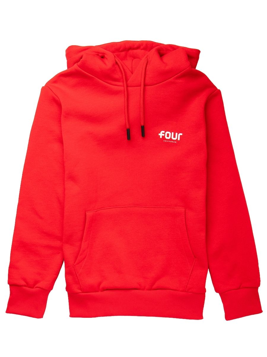 FOUR Hoodie Four Amsterdam Red - €35.60