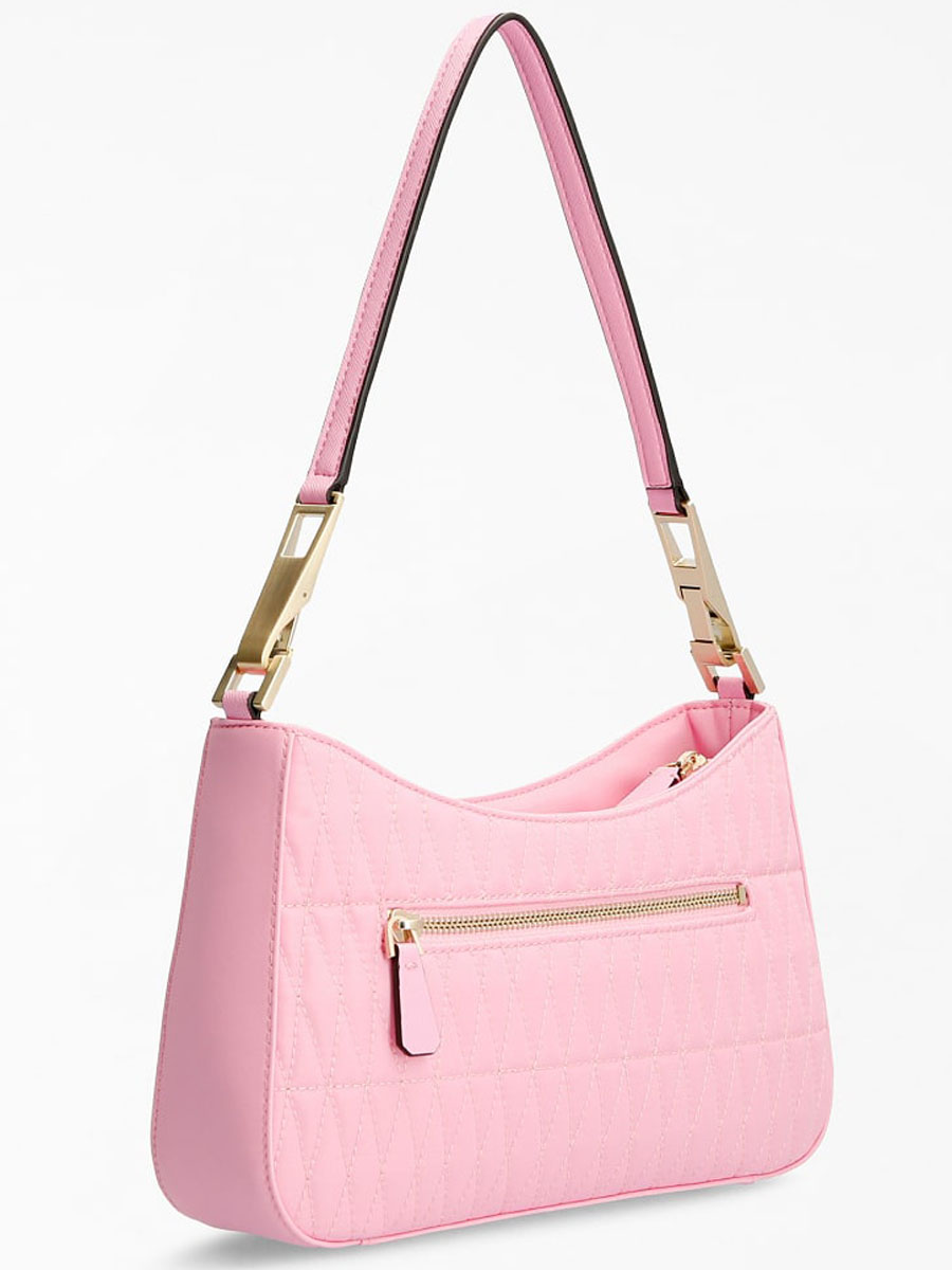 Guess Layla Top Zip Shoulder Bag Pink - €41.98