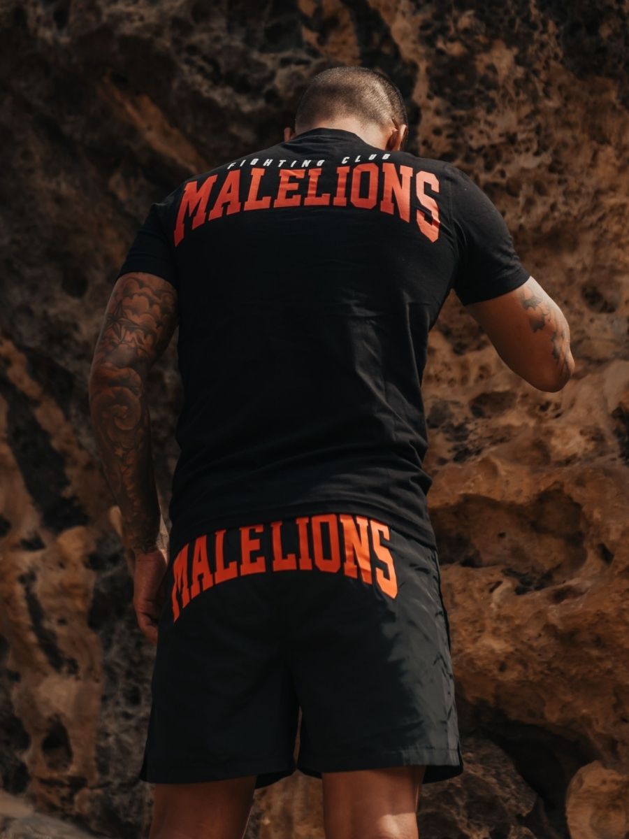 MaleLions Malelions Men Boxer T-shirt Black/peach - €20.00