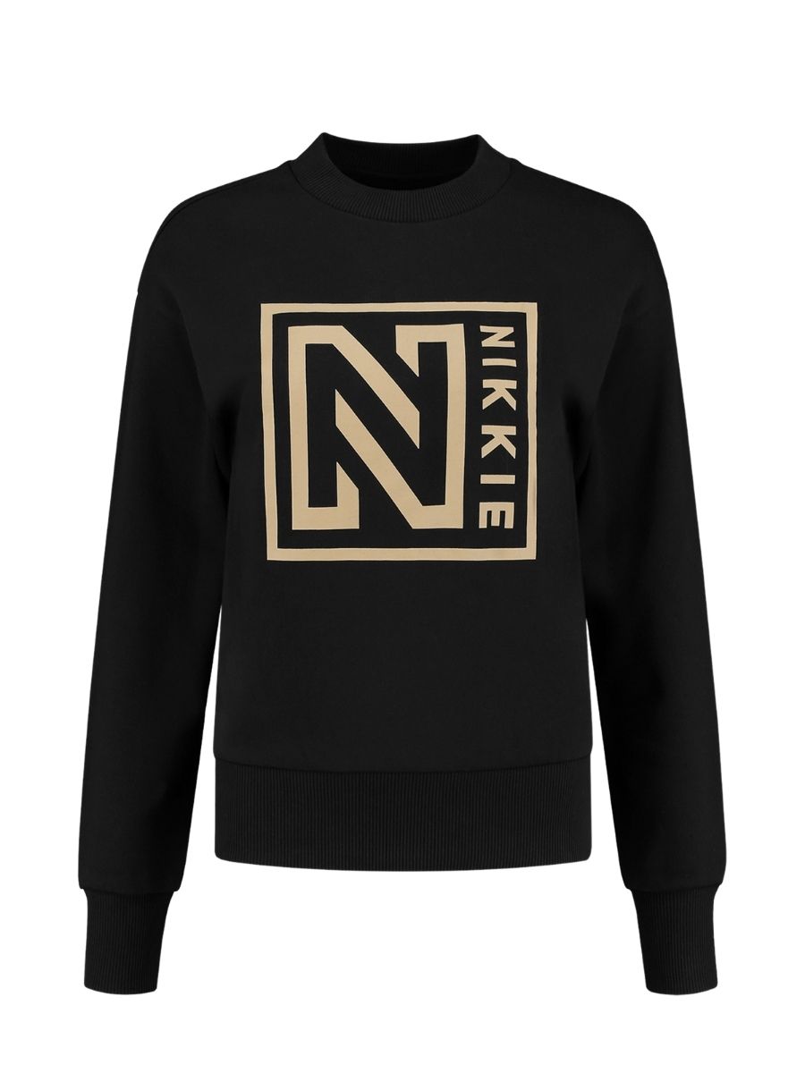 Nikkie By Nikkie Plessen Mono Logo Sweater Black - €32.80