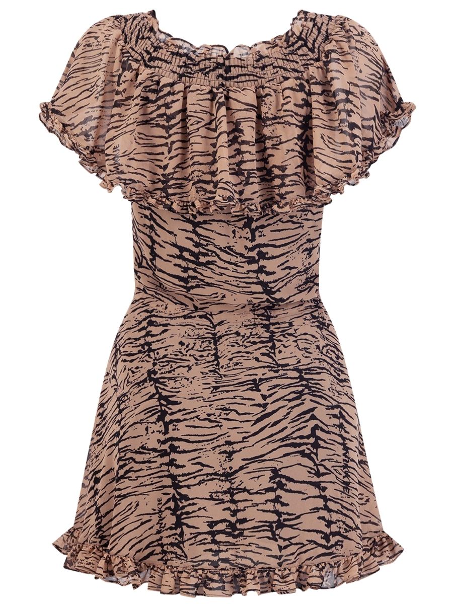 Nikkie By Nikkie Plessen Ramona-lee Dress Print Black/tawny Brown - €66.00