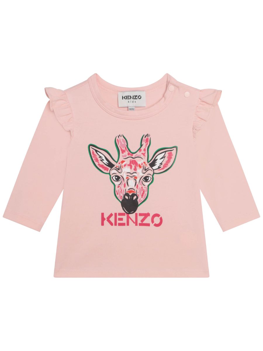Kenzo T-shirt Lange Mouwen Roze - €28.48