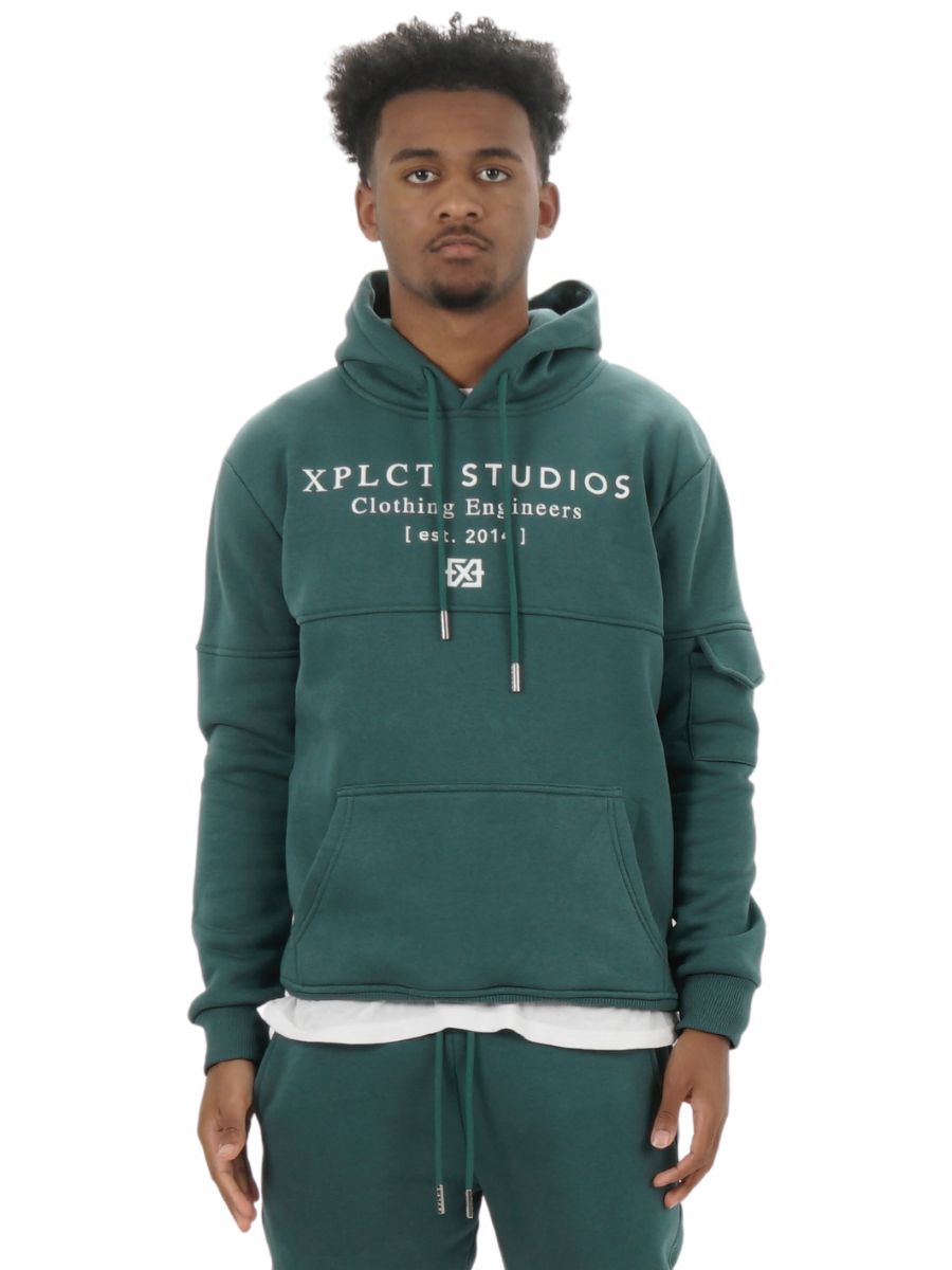 Xplct Studio Hoodie Petrol Green - €55.00