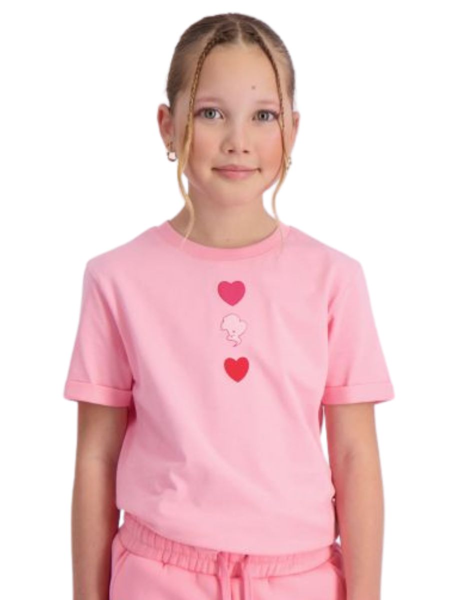Reinders T-shirt Slim Fit Self Love Club Flower Pink - €25.00