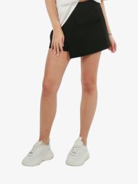 Alix The Label Dames Rok Wrap Skort Zwart