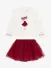 Mayoral Meisjes Set Rok Tulle Natural Cherry