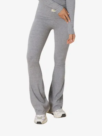 Dames Flared Broek Luke Mid Grey