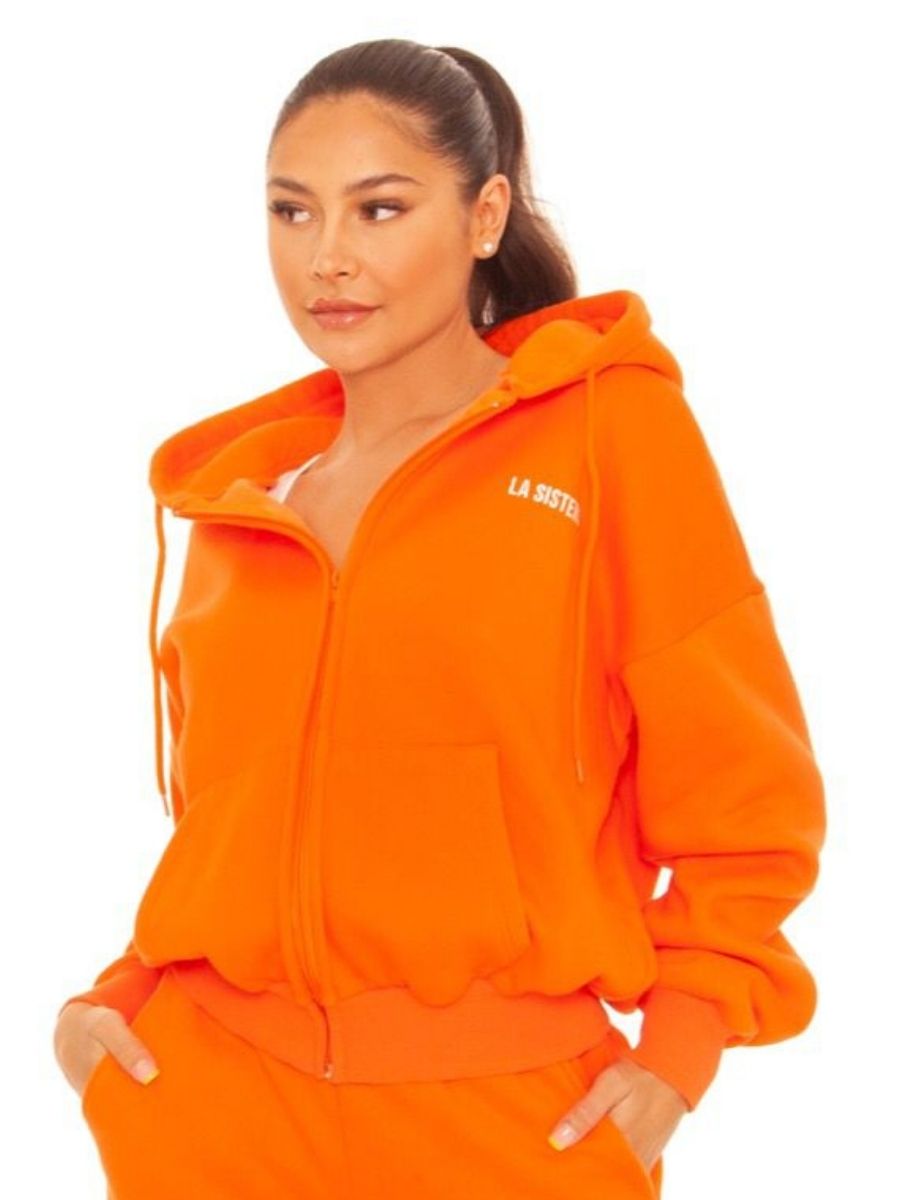 LA Sisters Vest Zipper 2.0 Orange - €79.00