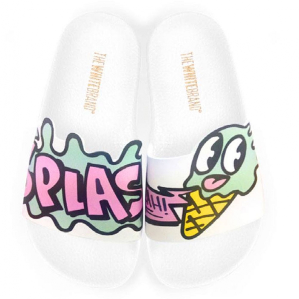 THE WHITEBRAND Slippers Splash White - €12.48